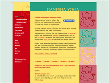 Tablet Screenshot of ganesha-yoga.de